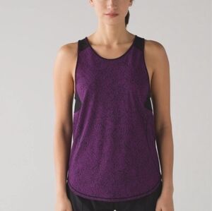 Lululemon Athletica Purple and Black Performance Tank Top
